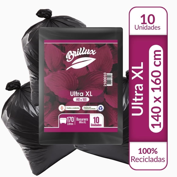 Bolsa Basura 140x160 Extra Grande 10 Un Gruesas Vitrauss