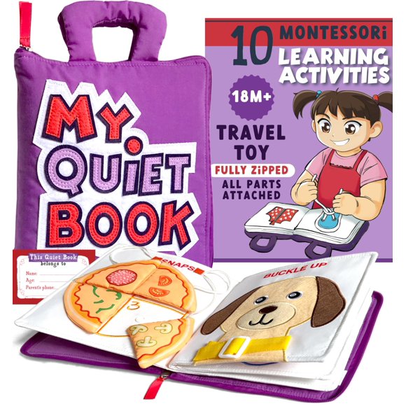 Quiet Book TAVVA My Quiet Book Busy Book para niños pequeños de 1 a 3 años
