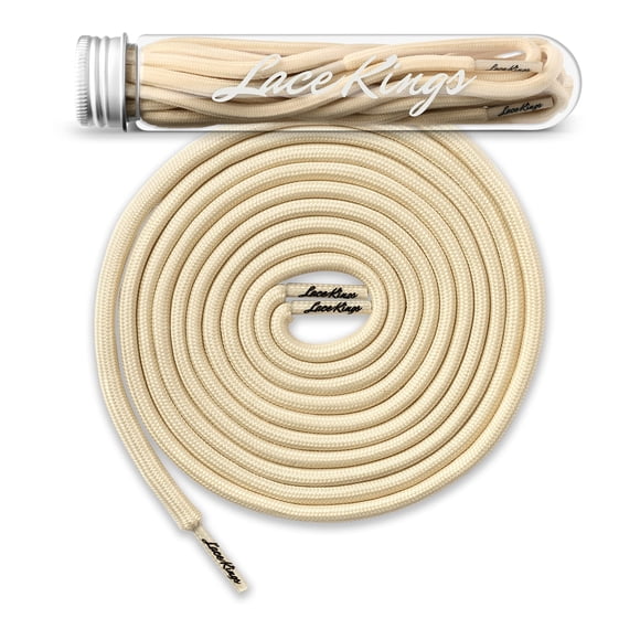 Cordones redondos Lace Kings 125 cm Beige (2 unidades)