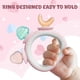 thumbnail image 3 of Teething Toy LalaDream, anillo de silicona, mordedor para bebé, color rosa, 3 of 5