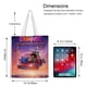 thumbnail image 5 of Dreamworks Home Bolso de tela con estampado de lienzo para mujer, bolsa de compras reutilizable y estética, con cremallera interior, regalo para mujer,40*40cm., 5 of 6