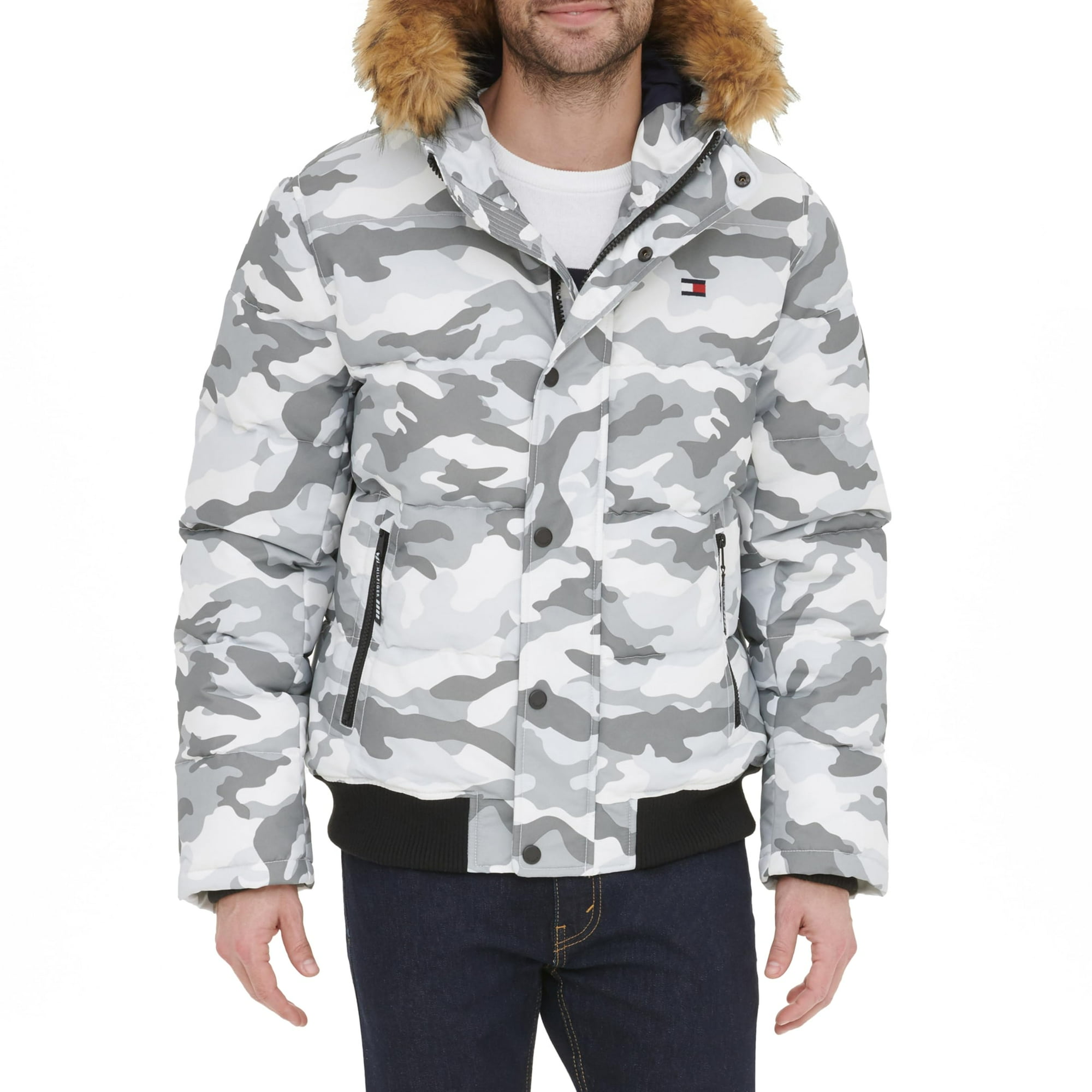 Chaqueta Tommy Hilfiger De Tela Ártica Acolchada Con Esnórquel Tipo Bomber