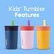 thumbnail image 2 of Botella de agua Owala Kids Insulation de acero inoxidable de 350 ml, 2 of 3