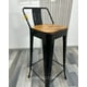 thumbnail image 2 of Pack 4 Taburetes Tolix Asiento De Madera 64cm - Negro, 2 of 3