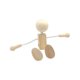thumbnail image 1 of Estatuilla De Juguete De Muñeca De Madera Adorable Para Decoración De Escritorio Adolescentes De Aprendizaje Temprano, 1 of 4