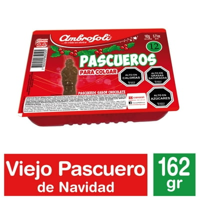 Pascueros Navidad Sabor Chocolate Para Colgar 162 G Ambrosoli