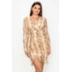 thumbnail image 1 of Vestido Fruncido con Estampado Animal, 1 of 5
