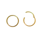 thumbnail image 1 of Argollas Clicker 8mm 20g Acero Quirurgico Chapadas En Oro 18k, 1 of 3