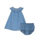thumbnail image 1 of Vestido Bebé Niña Sin Mangas con Broches Denim Pillin, 1 of 3