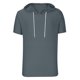 thumbnail image 5 of INSPIRE CHIC Sudadera con Capucha para Hombre, Camiseta de Manga Corta, Sudadera Deportiva con Cordón, Talla M, Gris Oscuro, 5 of 5