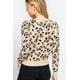 thumbnail image 4 of Saronite Suéter de Invierno de Viscosa Jacquard de Manga Larga con Estampado Animal, Cuello Redondo, Beige/amarillo (para Mujer), 4 of 4