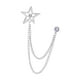 thumbnail image 4 of Broche De Estrella Para Cuello De Traje Para Hombre, Pin De Solapa, Insignia Duradera, Cadena Con Borlas, Accesorio Argent, 4 of 5