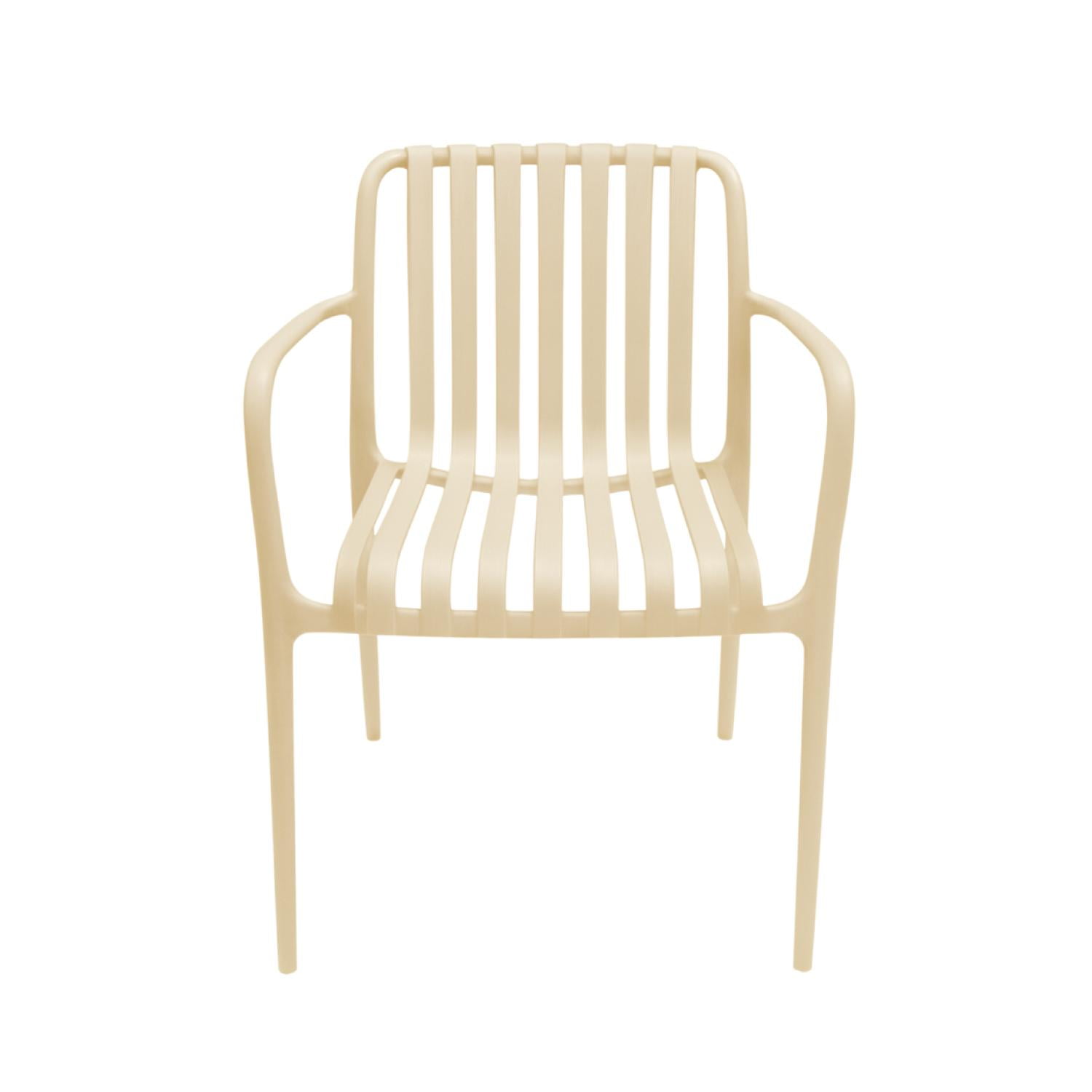 Silla Plástico Apilable Deco Bonn Beige Escandinavia Beige