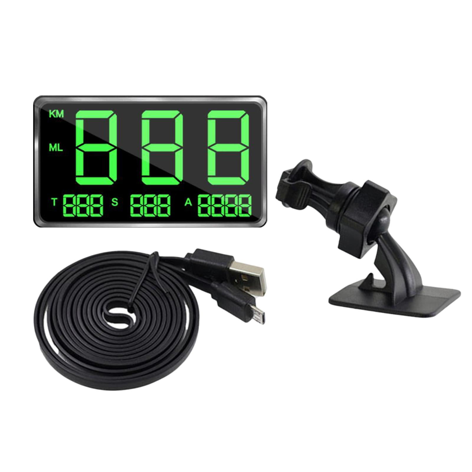 Magideal - Velocímetro Gps Digital Universal Para Coche, Pantalla Led, Odómetro, Pantalla Frontal Los Autos, Motocicletas, Vehículos, Conducción C80