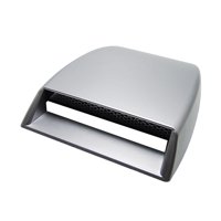 Magideal - Cubierta Decorativa Para Capó De Coche, Cubierta Decorativa Para Capó De Motor, Accesorios Para Automóvil, Cubierta Adhesiva De Ventilación De Capó Plata