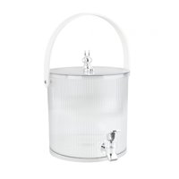 Bothyi - Dispensador De Bebidas Con Grifo Dispensador De Bebidas Contenedor Para Mesa De Frigorífico 19 Cm X 18,5 Cm 3,5 L Blanco