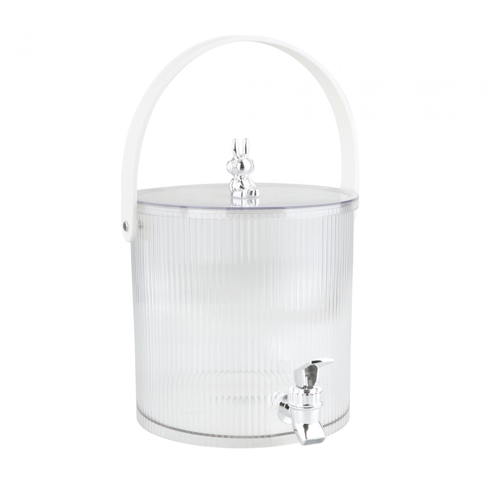 Bothyi - Dispensador De Bebidas Con Grifo Dispensador De Bebidas Contenedor Para Mesa De Frigorífico 19 Cm X 18,5 Cm 3,5 L Blanco
