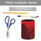 thumbnail image 5 of Compañía Letal-theme Cylinder Pen Holder Pencil Organizer with Flannel Lining PVC Leather Material Cardboard Base for study work 10*8CM, 5 of 6