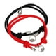 thumbnail image 2 of Par pulseras unisex para parejas cuerda roja y negra con imán, 2 of 6