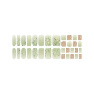 Tiolla - Uñas Sticker Efecto Gel Mix Green