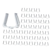 Bothyi - 50 Uds. Clips De Luz Navideña Ganchos Para Canalones Exteriores Para Festival Halloween Alero