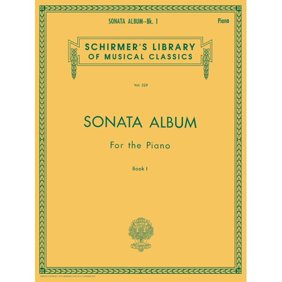 Libro de partituras para piano G. Schirmer, Inc. Vol. 329 – 176 páginas