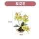 thumbnail image 2 of Bonsái lunar de orquídea phalaenopsis de tres puntas, flor artificial decorativa, planta verde en maceta, decoración del hogar, 2 of 5