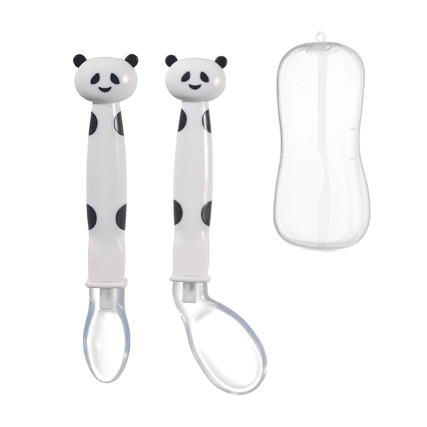 Cucharas De Silicona Suave Para Bebés Alimentos Libre De Bpa