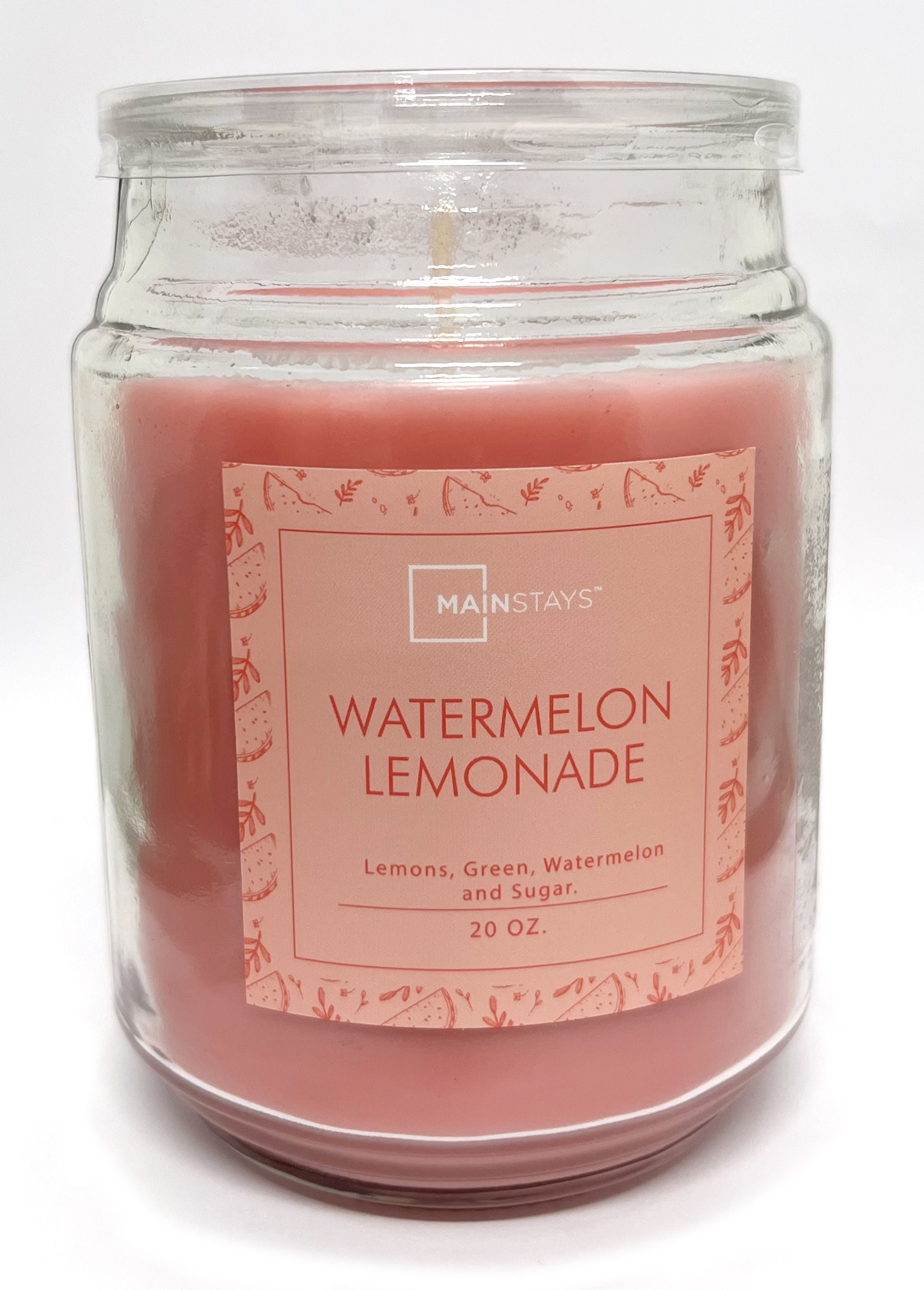Mainstays - Velas Y Esencias Aromática Watermelon Lemonade Rosado
