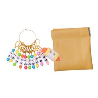 Magideal - Marcadores De Puntadas Para Proyectos De Bricolaje, Herramienta De Tejido Portátil, Marcadores De Costura Extraíbles Hechos A Mano, Anillo Marcador De Oro B