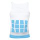thumbnail image 5 of Unique Bargains Hombres Cuerpo Adelgazante Faja Moldeadora Ropa Interior Elástica Camiseta Faja de Cintura Nylon Blanco XL, 5 of 6