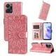 thumbnail image 4 of Funda tipo cartera FOXDOCK para Honor X7A , diseño girasol en relieve, cuero PU, cierre magnético, soporte y tarjetero, 4 of 5