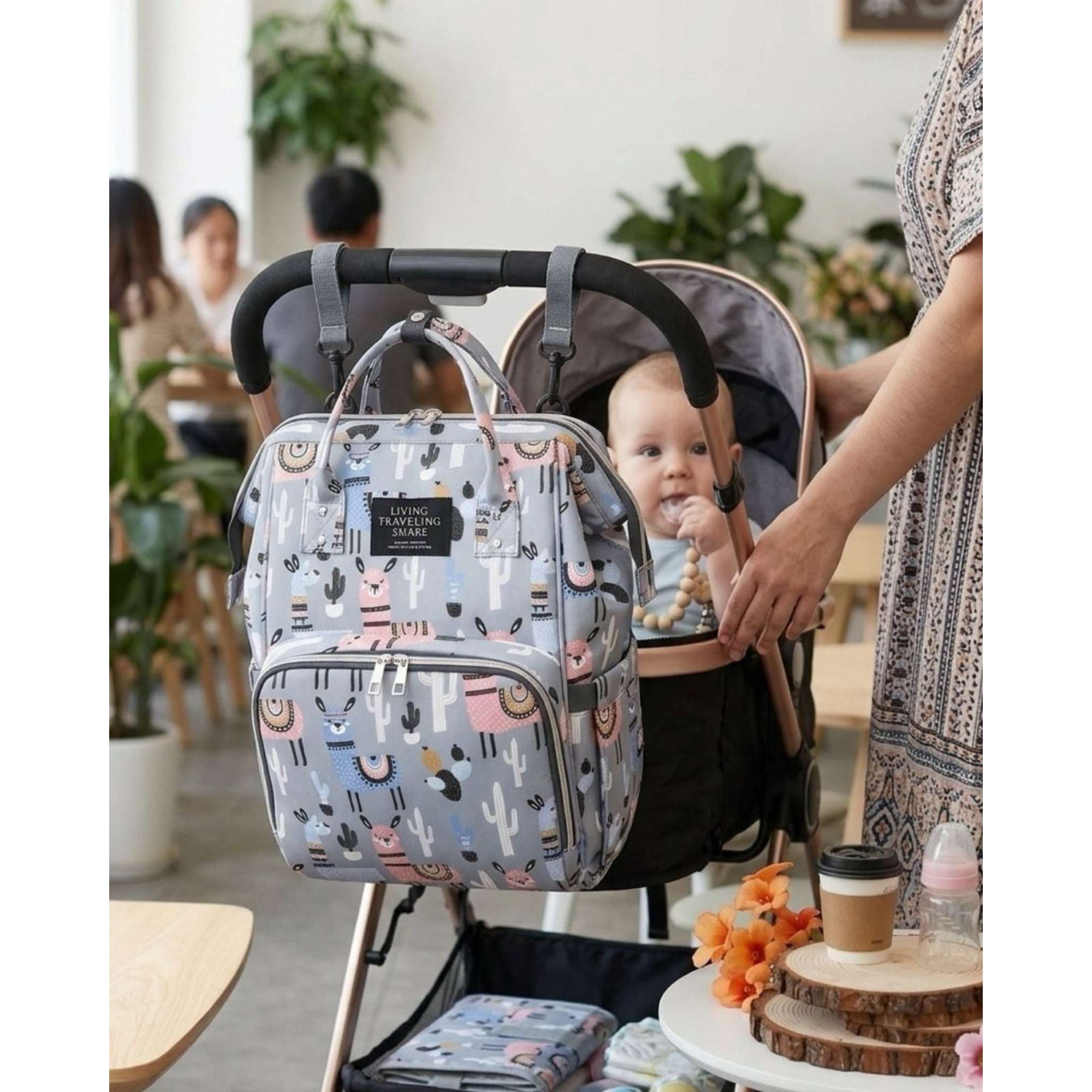 Imac Hogar - Mochila Maternal Bolso Pañalera Térmica Impermeable Premium