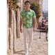 thumbnail image 2 of INSPIRE CHIC Camisa Polo de Hombre Estampada de Manga Corta Camisas de Golf Casuales con Patrón XL Verde Claro, 2 of 5