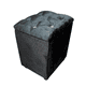 thumbnail image 2 of Pouf Baul Negro Diamante 40*33*45 Rimar, 2 of 5