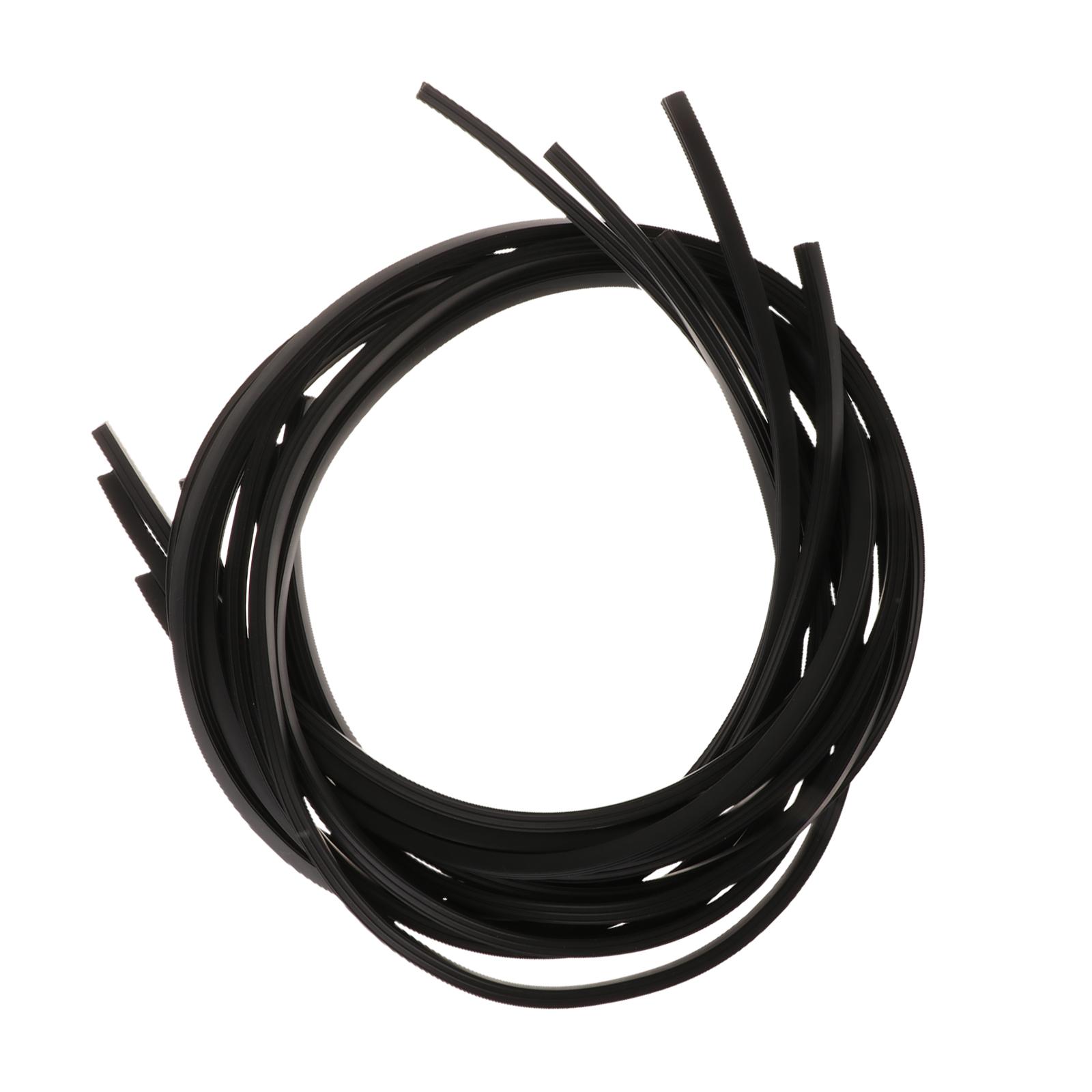 Ioensy - 6 Protectores De Mesa De Billar De Color Negro De Primera Calidad Para Rieles De Billar