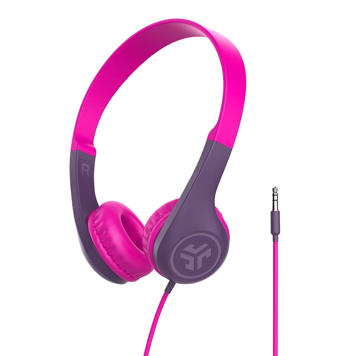 Audífonos Jlab Jbuddies Pop Niños Rosa Aislamiento Sonoro 3.5mm