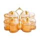 thumbnail image 5 of Bandeja Para Servir Con Divisiones, Multiusos, Para Aperitivos, Dulces, Postres, Color Naranja, 5 of 5