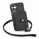 thumbnail image 5 of Funda Tipo Cartera con Correa Cruzada para iPhone 16 Protección Contra Golpes Negro, 5 of 6