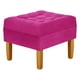 thumbnail image 2 of Pouf Wood 1c Felpa 04 Fucsia, 2 of 4