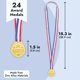 thumbnail image 5 of Winner Medals Juvale Gold, paquete de 24 unidades para niños y adultos con cintas, 5 of 9