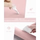 thumbnail image 5 of Alfombra de escritorio YSagi de piel antideslizante, impermeable, piel de PVC, color rosa, 5 of 7