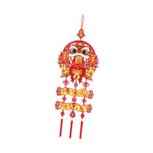 Bothyi - Decoración De Año Nuevo Chino Decoración De Año Nuevo Lunar Para Celebración Oficina Danza Del León Con Cartel