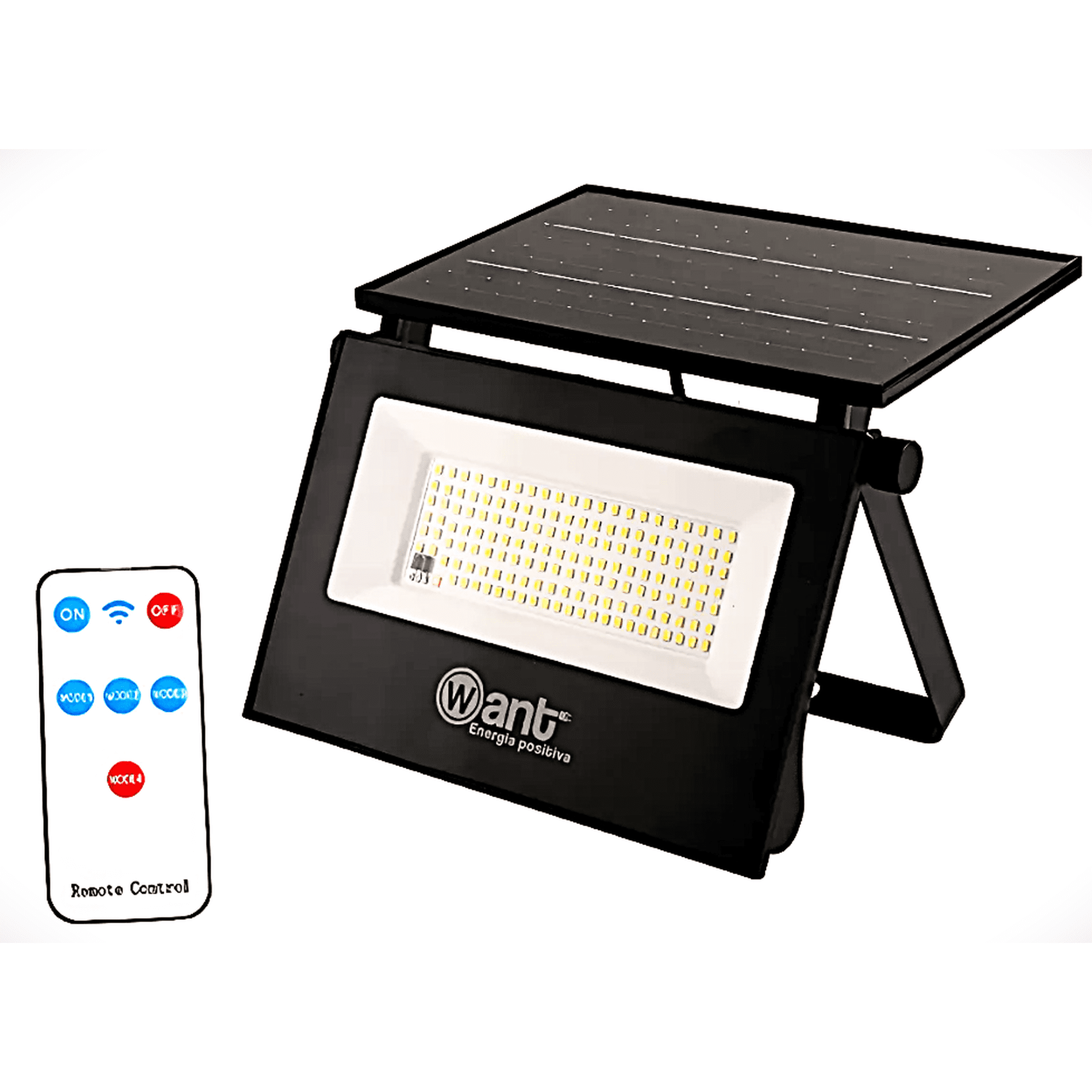 Want - Proyector Led Solar 176 Leds Ip65 Incluye Control / Proyector Solar