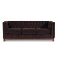 Latam Home - Sofá Roma 3C Tela Velvet Chocolate