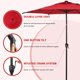 thumbnail image 2 of Sombrilla Abba Patio Lyon 274 cm para exteriores con manivela e inclinación – Rojo, 2 of 7