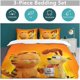 thumbnail image 5 of Cartoon Cat Three Piece Bedding Soft Cute Bed Suit, 5 of 5