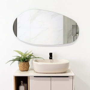 Fmfurniture - Espejo 46X88X1,9 Cm Forma Irregular