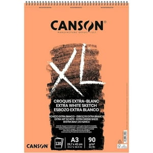 Croquera Dibujo Canson Xl Extra Blanc 90Gr 120Hjs A3 29X42Cm