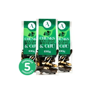 Ambrosia Spa - Pack 5, Chocolate Chunks Bitter 60% Y Cajú 100Gr